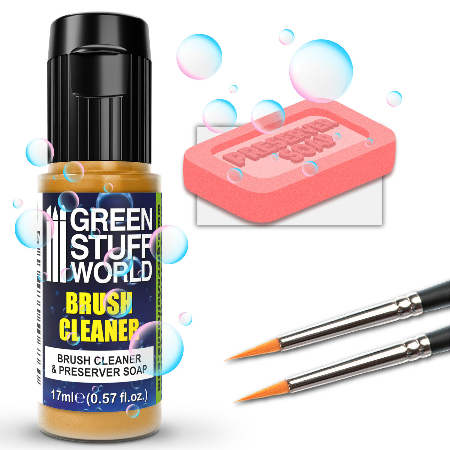 Brush Soap - Cleaner and Preserver/мило для пензлів 17 мл - Зображення 2