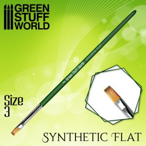 GREEN SERIES Flat Synthetic Brush Size 3/Синтетическая кисть - размер 3