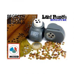 Miniature Leaf Punch GREY/Фігурний дірокол (листики мікс) сірий