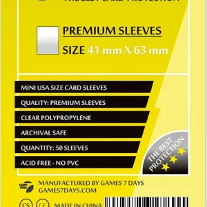 Протектори Games7Days (41 x 63 мм) Premium Mini USA (50 шт)