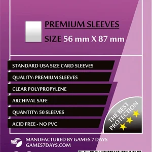 Протектори Games7Days (56 x 87 мм) Premium USA (50 шт)