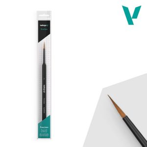VAL B03002 PRECISION. ROUND SYNTHETIC BRUSH, TRIANGULAR HANDLE No. 2