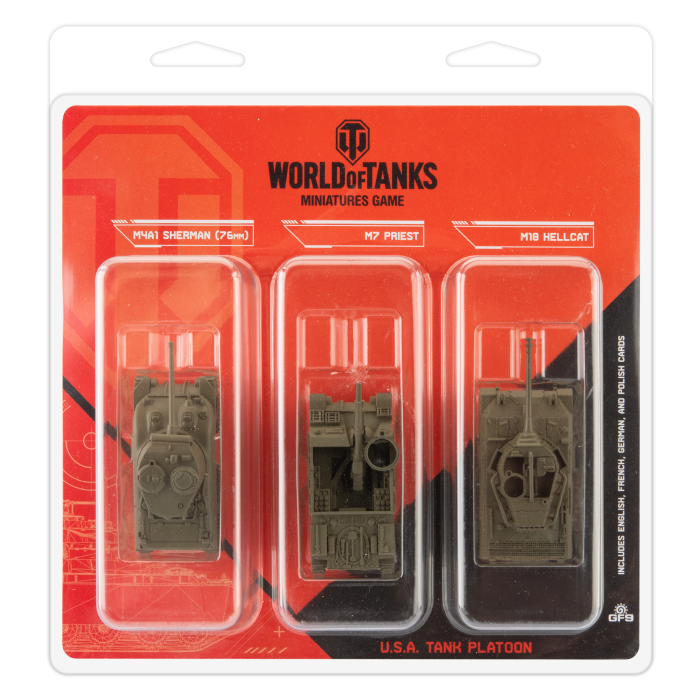 U.S.A. Tank Platoon III (M4A1 Sherman (76mm), M7 Priest, M18 Hellcat)