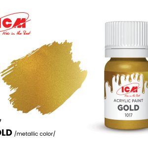 1017 Акрилова фарба Metallic Gold, 12 мл.