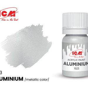 1023 Акрилова фарба Metallic Aluminium, 12 мл.