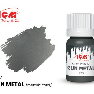 1027 Акрилова фарба Metallic Gun metal, 12 мл.