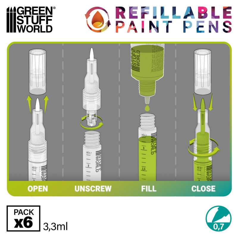 Refillable marker - 0,7mm - Зображення 3