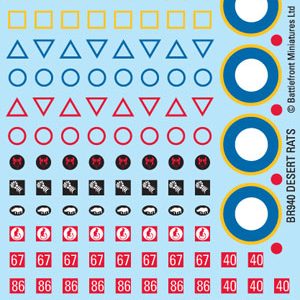 Desert Rats Decals